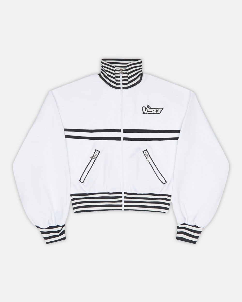 COURT JACKET WHITE AND BLACK - COLD CULTURE