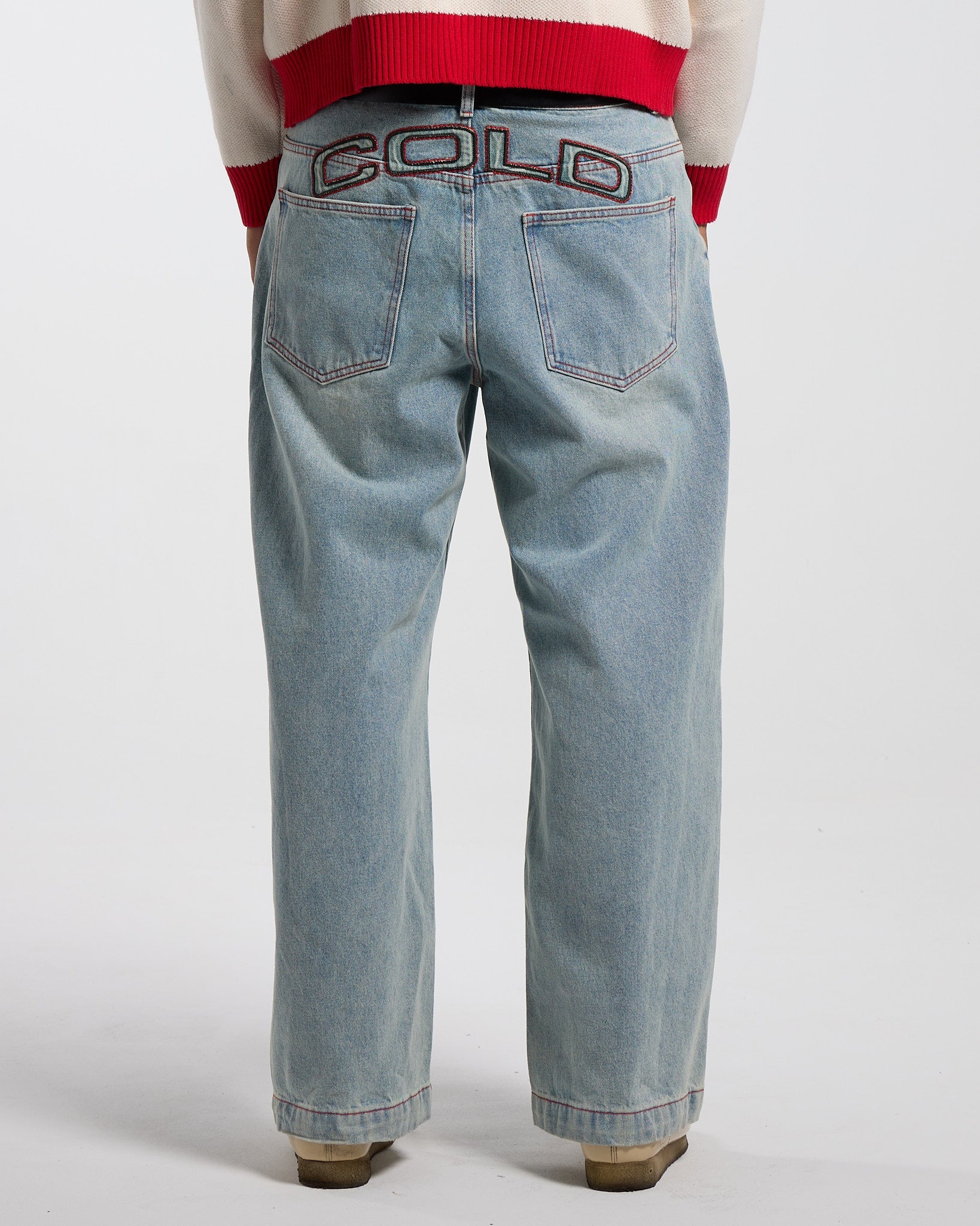 COWBOY V1 PANTS BLUE DENIM - COLD CULTURE #man