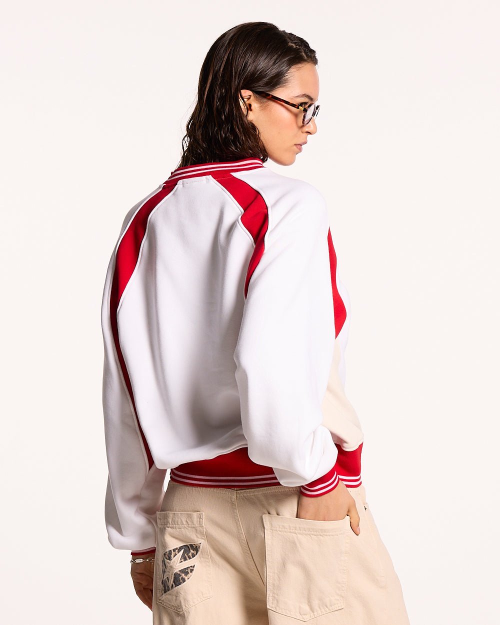 COWBOY VARSITY CREWNECK FIERY RED - COLD CULTURE