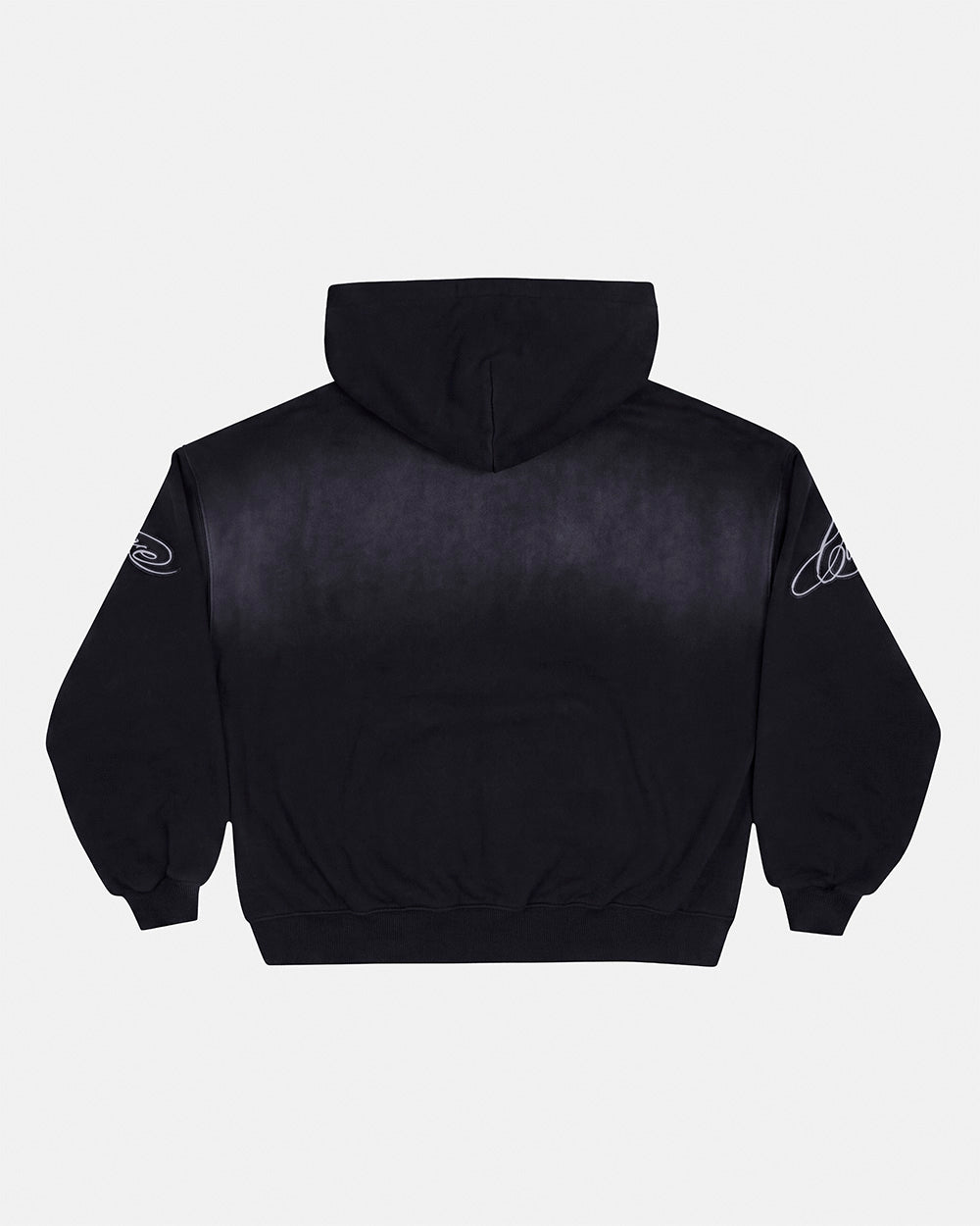 CROSSED DISTRESS HOODIE BLACK - Cold Culture