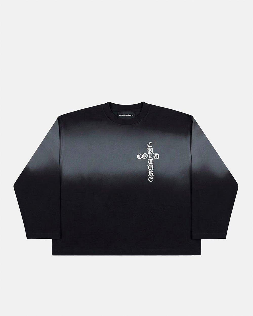 CROSSED LONGSLEEVE BLACK - Cold Culture