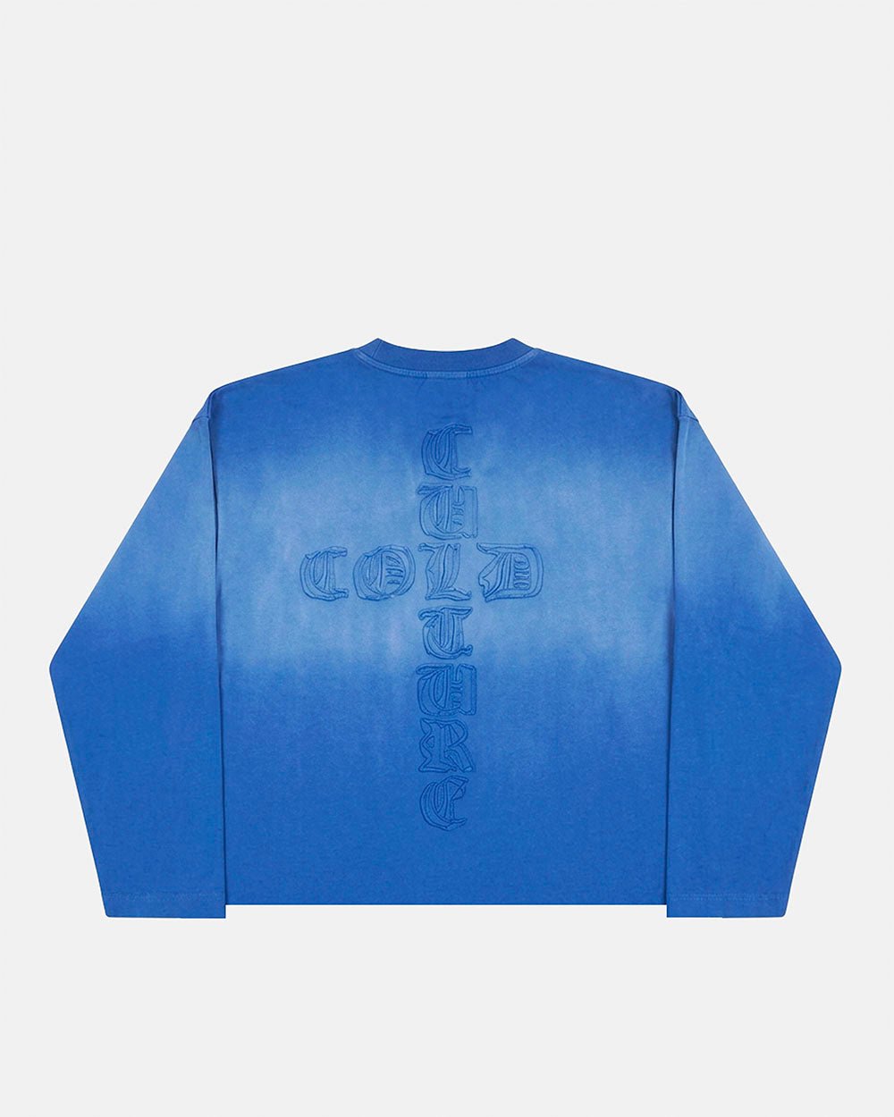 CROSSED LONGSLEEVE BLUE - Cold Culture