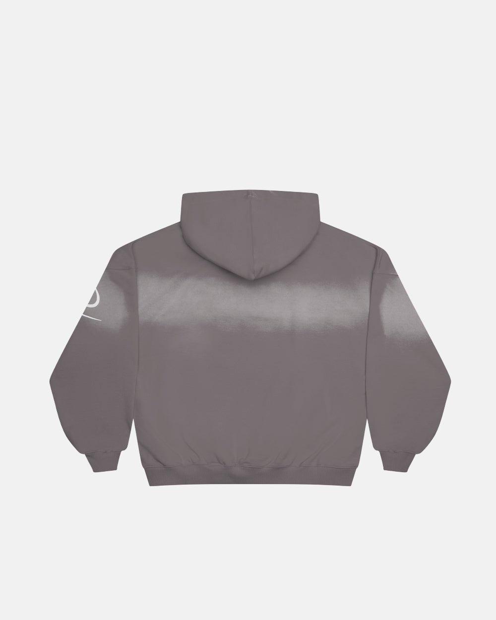CROSSED SCRIPT HOODIE GREY - Cold Culture