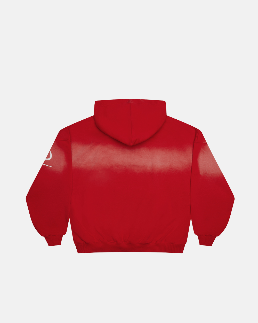 CROSSED SCRIPT HOODIE RED - Cold Culture