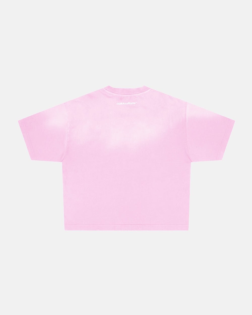CROSSED SCRIPT TEE PINK - Cold Culture