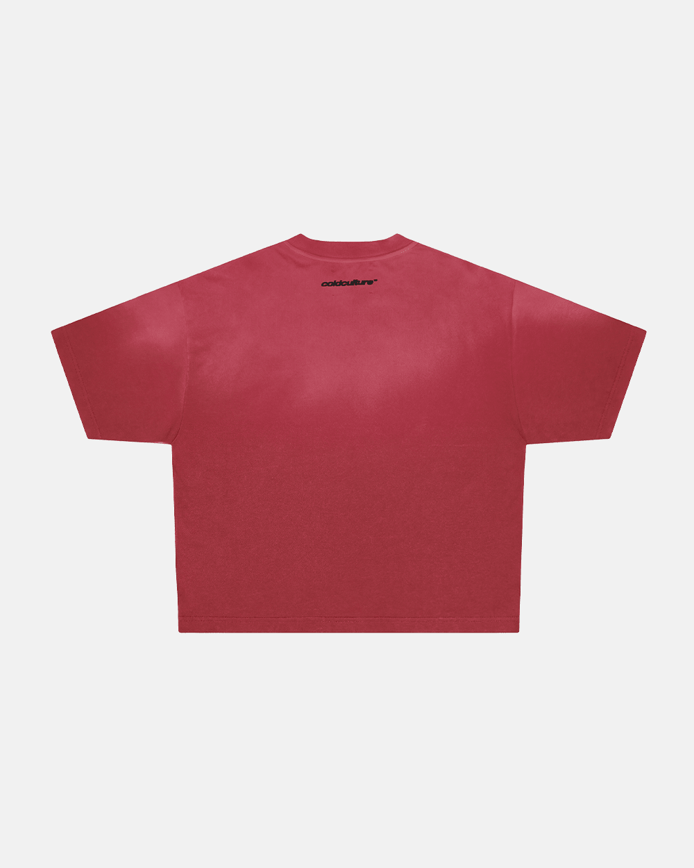 CROSSED SCRIPT TEE RED - Cold Culture