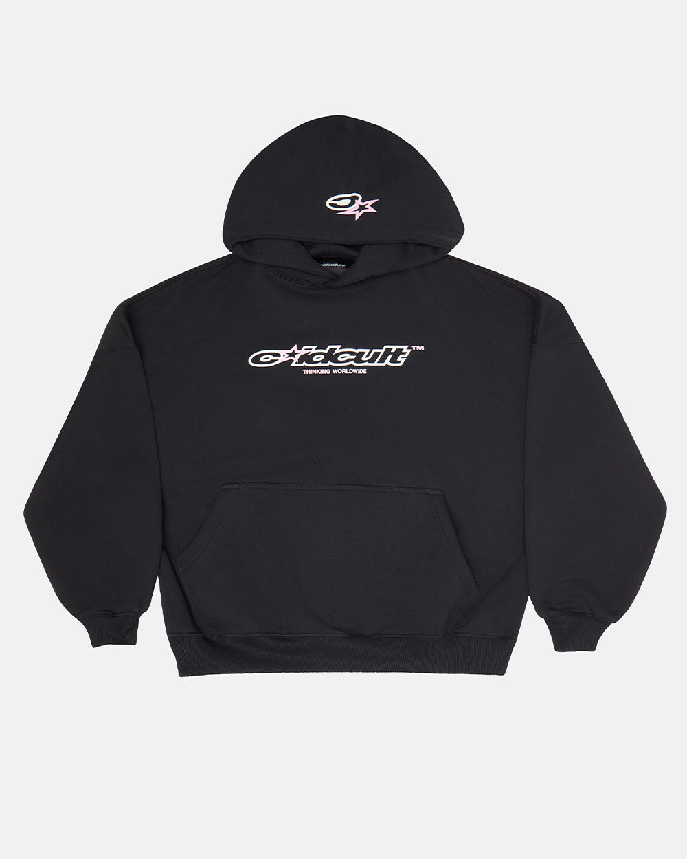 CULT STAR HOODIE BLACK - COLD CULTURE