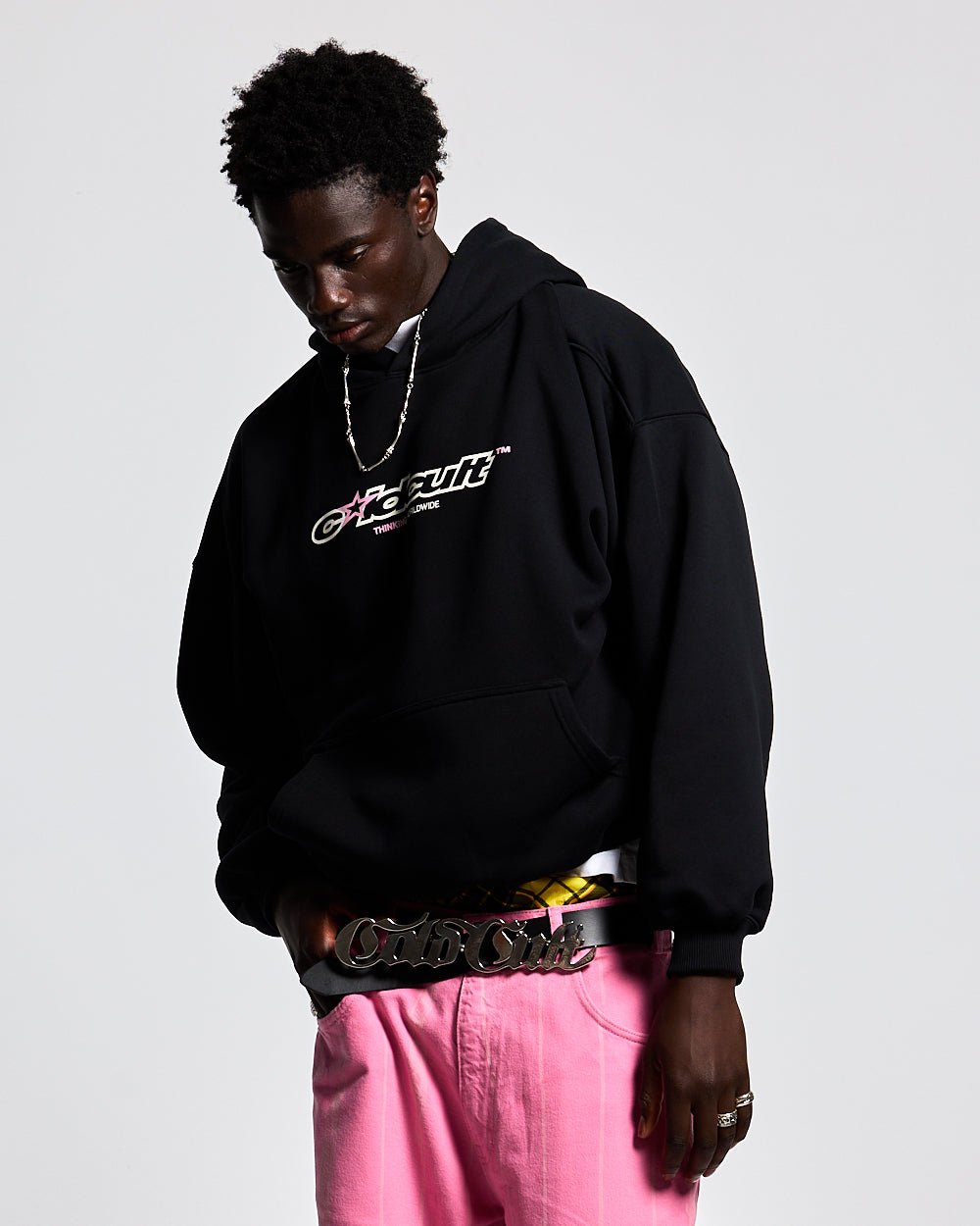 CULT STAR HOODIE BLACK - COLD CULTURE