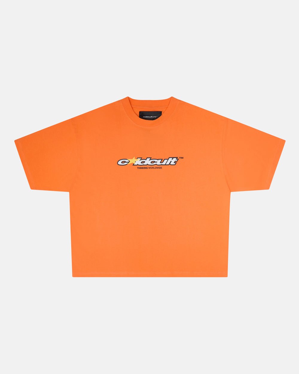 CULT STAR TEE FIRECRACKER ORANGE - COLD CULTURE
