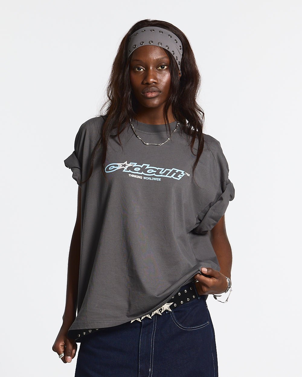 CULT STAR TEE HEAVY GREY - COLD CULTURE