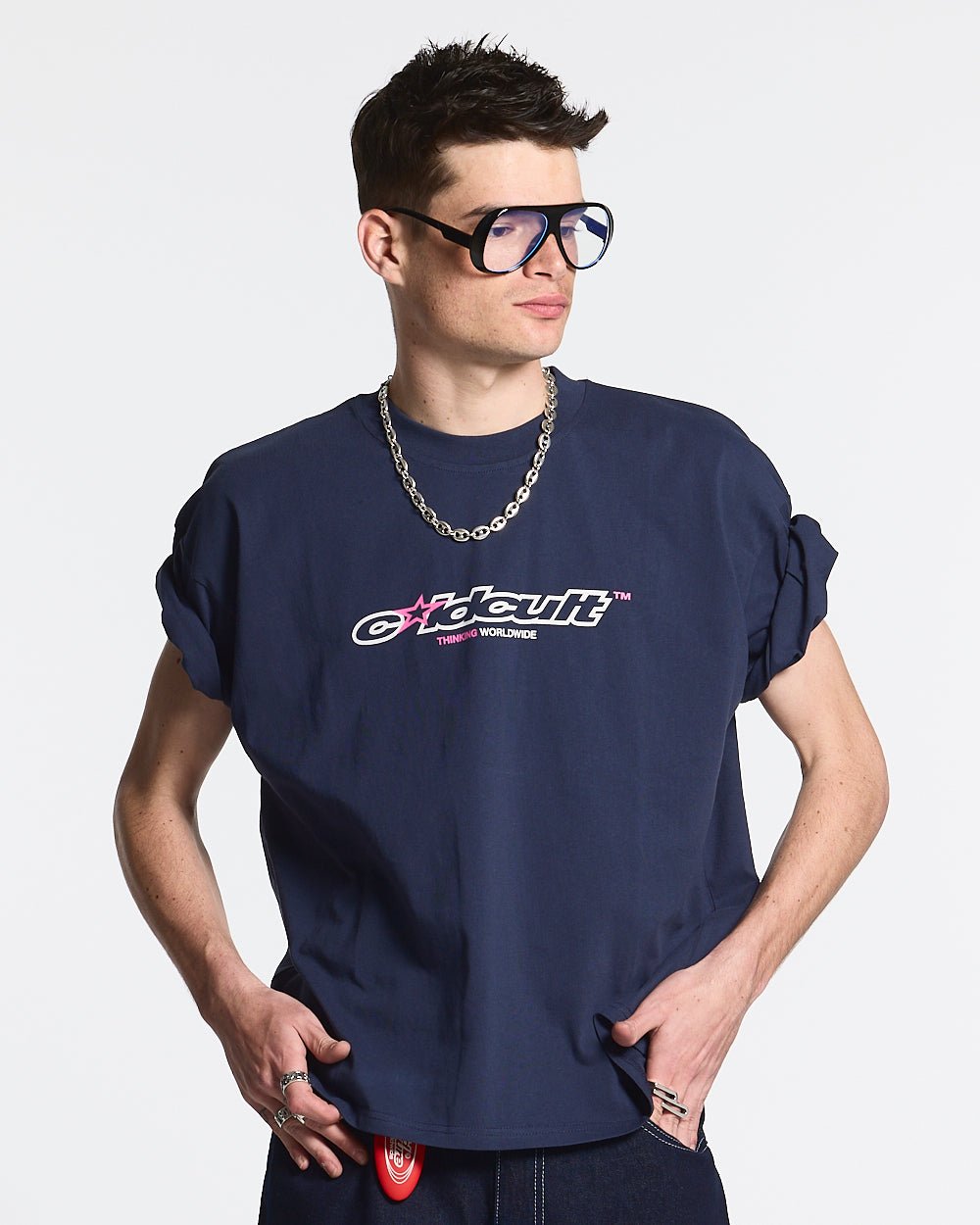 CULT STAR TEE INDIGO BLUE - COLD CULTURE