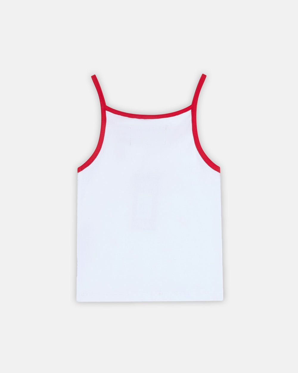 CURLY COLD STRASS TOP WHITE AND RED - COLD CULTURE