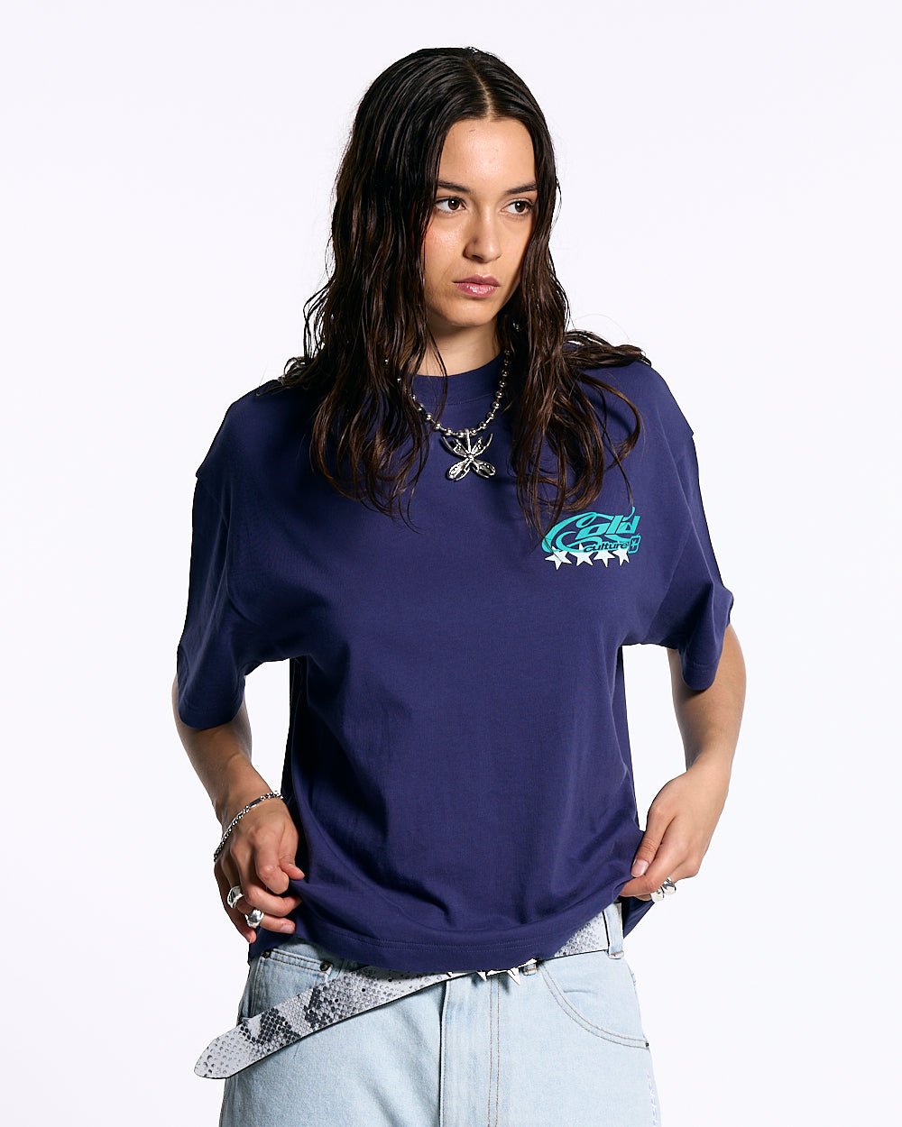 CURLY COLD TEE MULBERRY PURPLE - COLD CULTURE