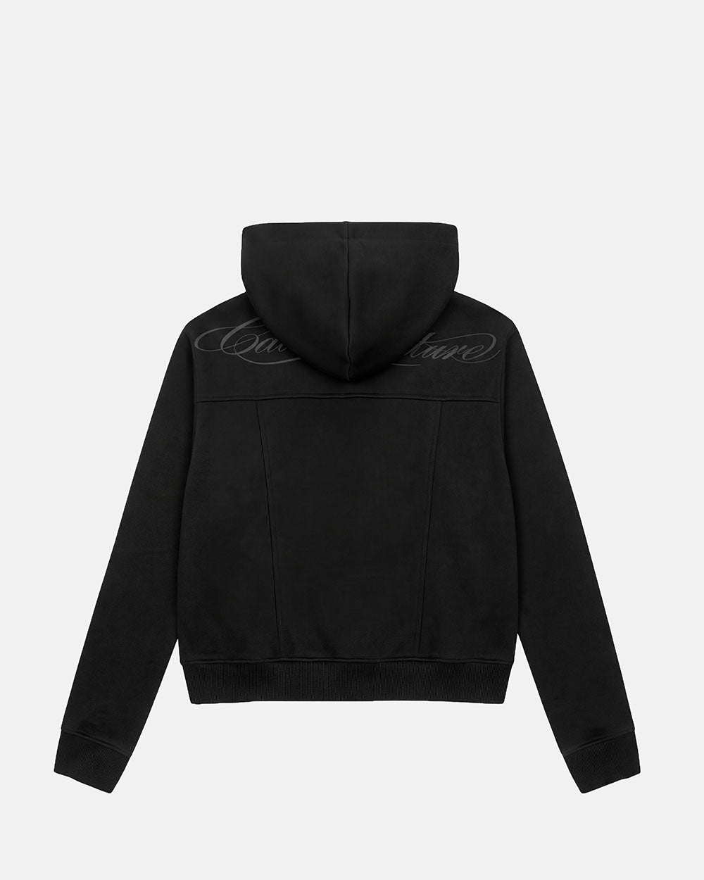 CURVE ZIP HOODIE BLACK - Cold Culture #packshot