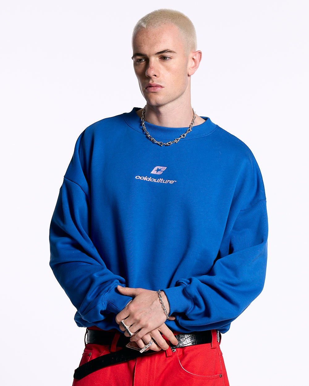CURVED CREWNECK BLUE - COLD CULTURE