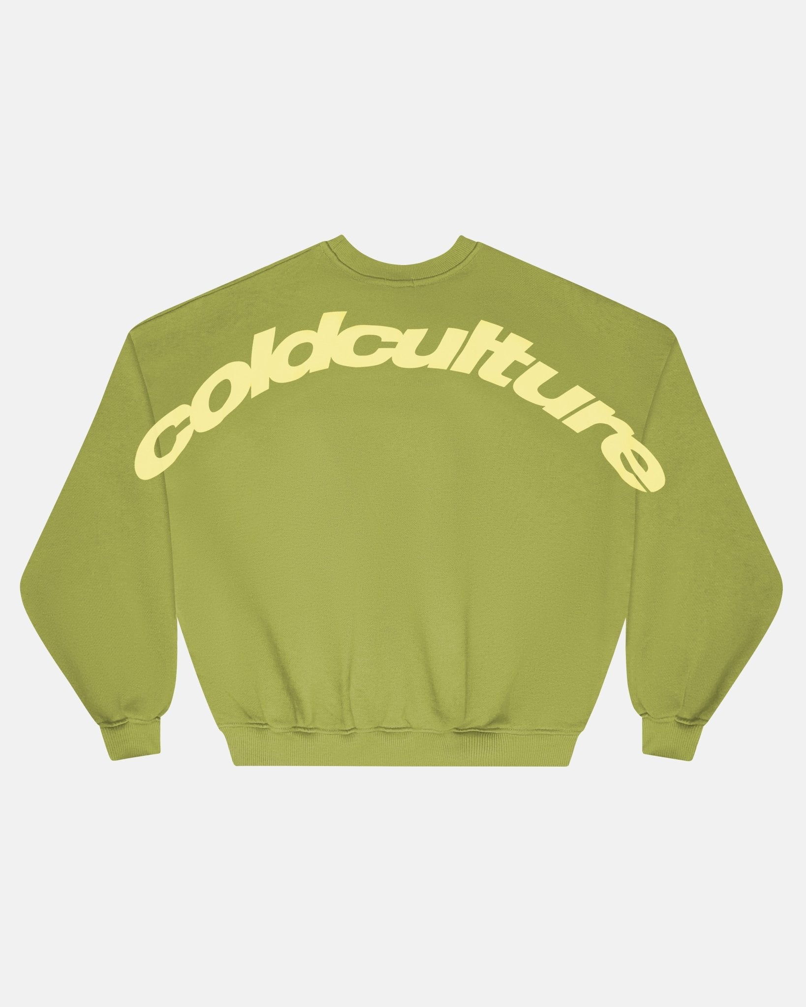 CURVED CREWNECK LIGHT GREEN - COLD CULTURE