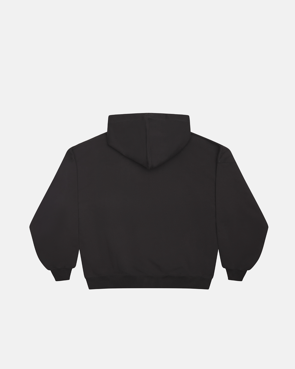 CURVED FRONT HOODIE BLACK - Cold Culture
