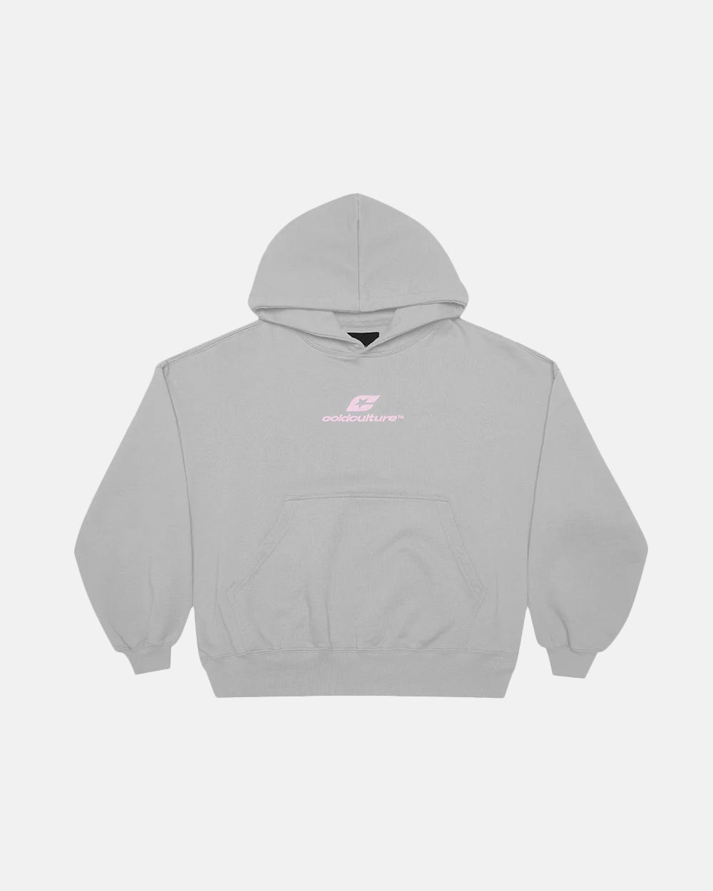 CURVED HOODIE GREY - COLD CULTURE