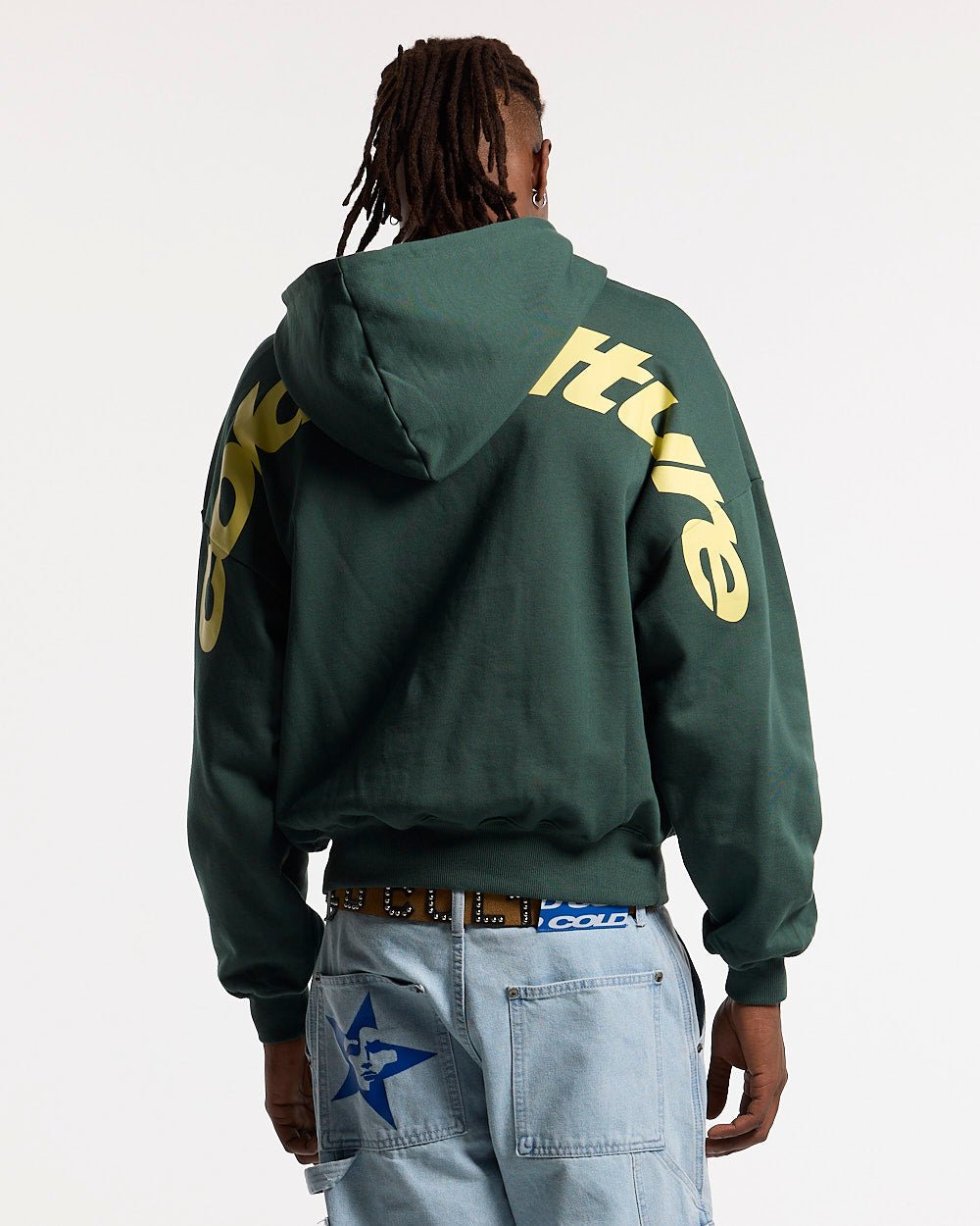 CURVED HOODIE JUNGLE GREEN - Cold Culture #man