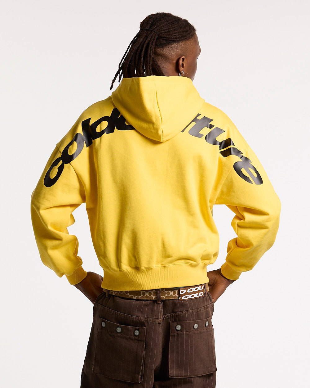 CURVED HOODIE YELLOW - Cold Culture #man