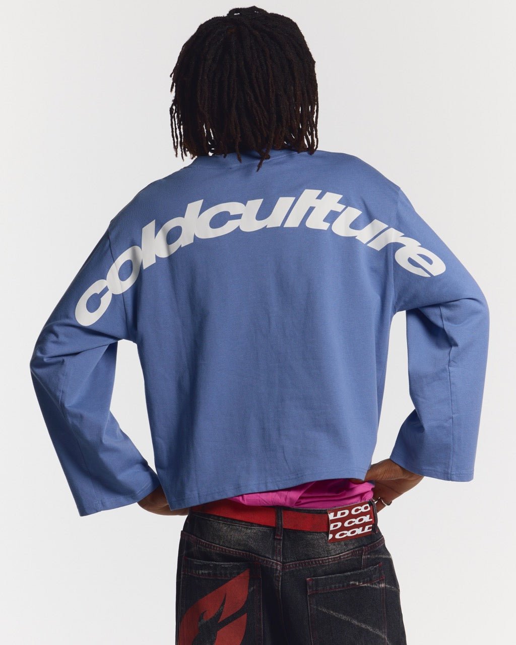 CURVED LONGSLEEVE BLUE - COLD CULTURE #man