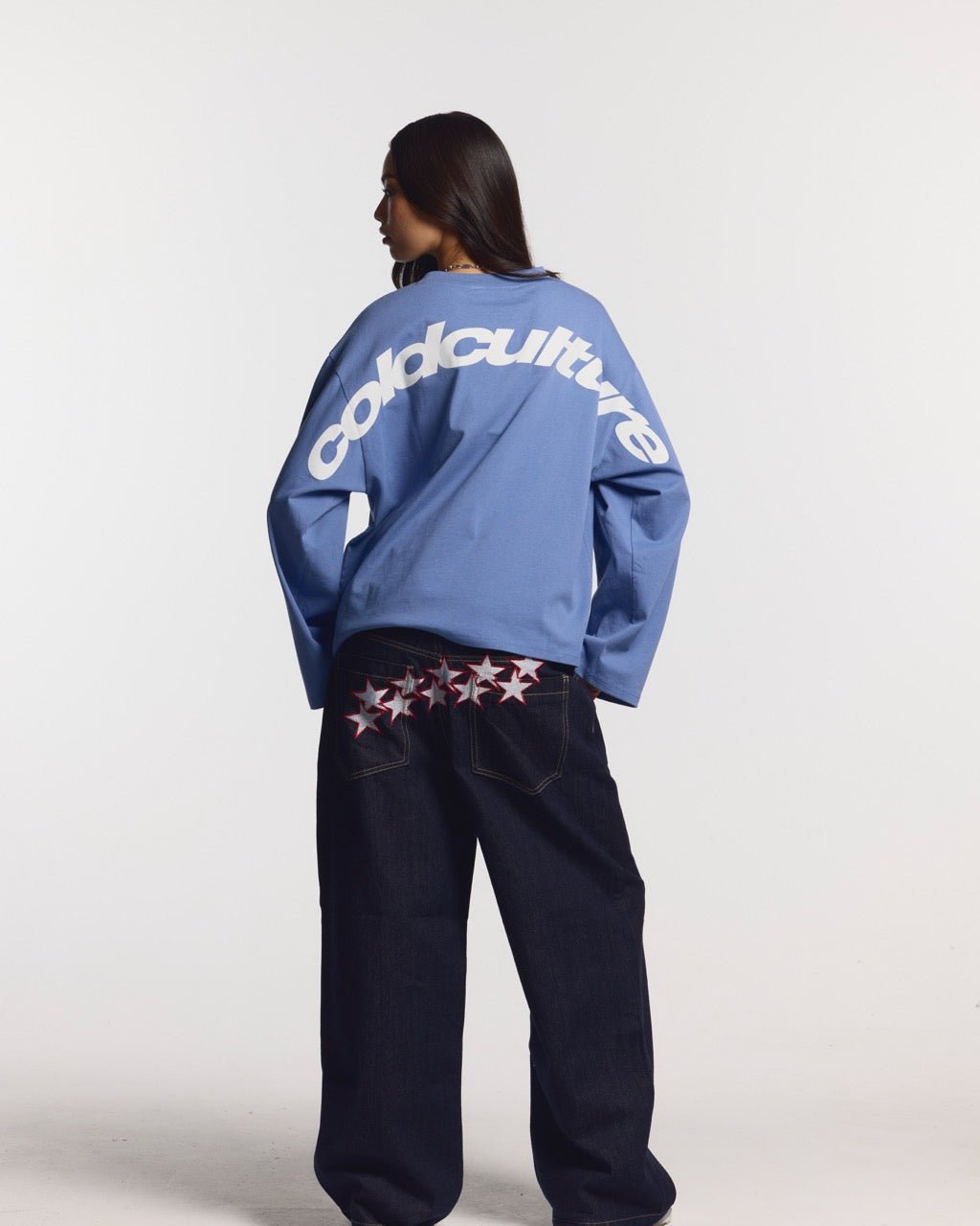 CURVED LONGSLEEVE BLUE - COLD CULTURE