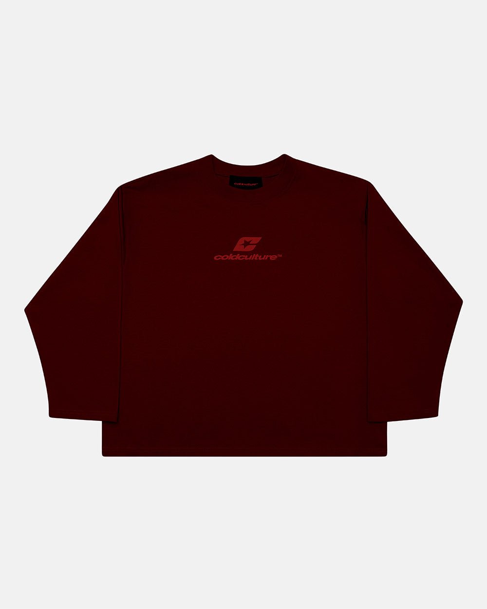 CURVED LONGSLEEVE BROWN - COLD CULTURE