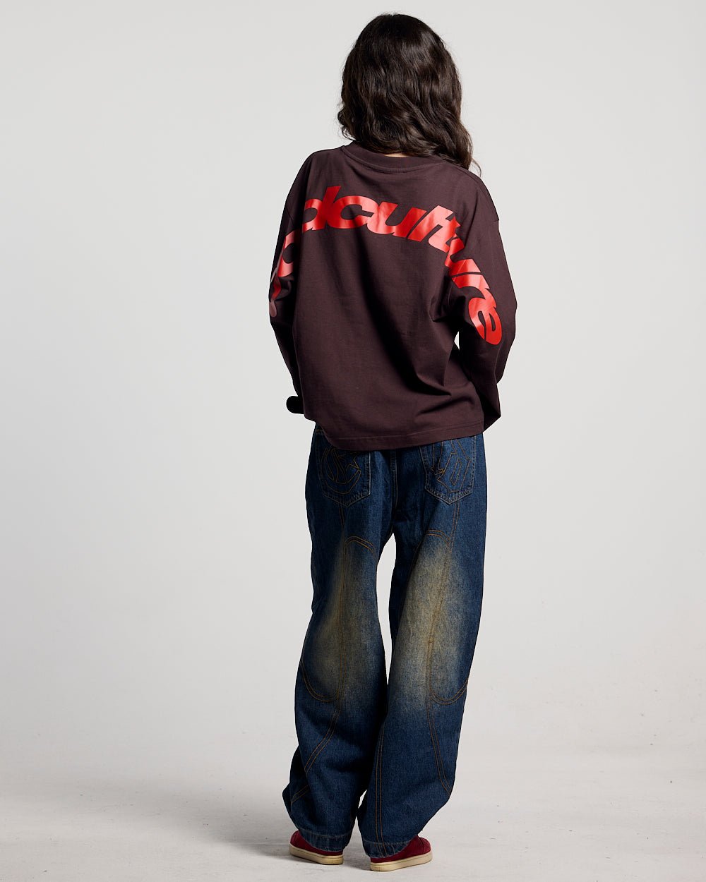 CURVED LONGSLEEVE BROWN - Cold Culture