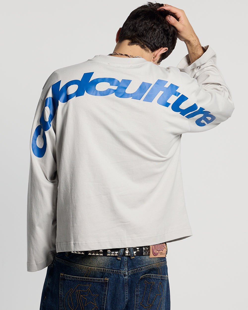 CURVED LONGSLEEVE GREY - Cold Culture