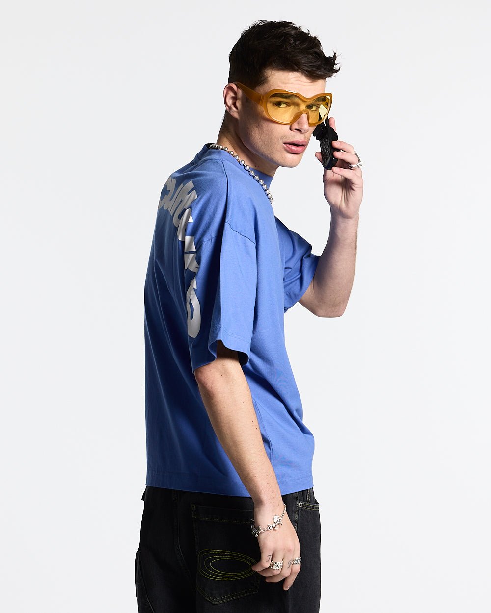 CURVED TEE AMPARO BLUE - COLD CULTURE