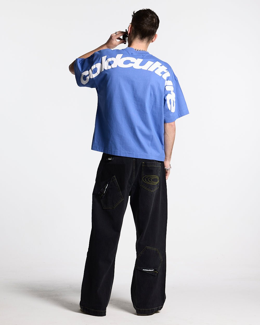 CURVED TEE AMPARO BLUE - COLD CULTURE