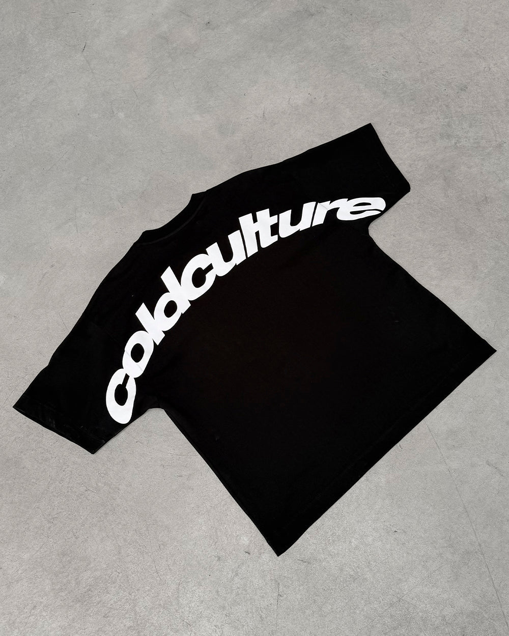 CURVED TEE BLACK & WHITE - Cold Culture
