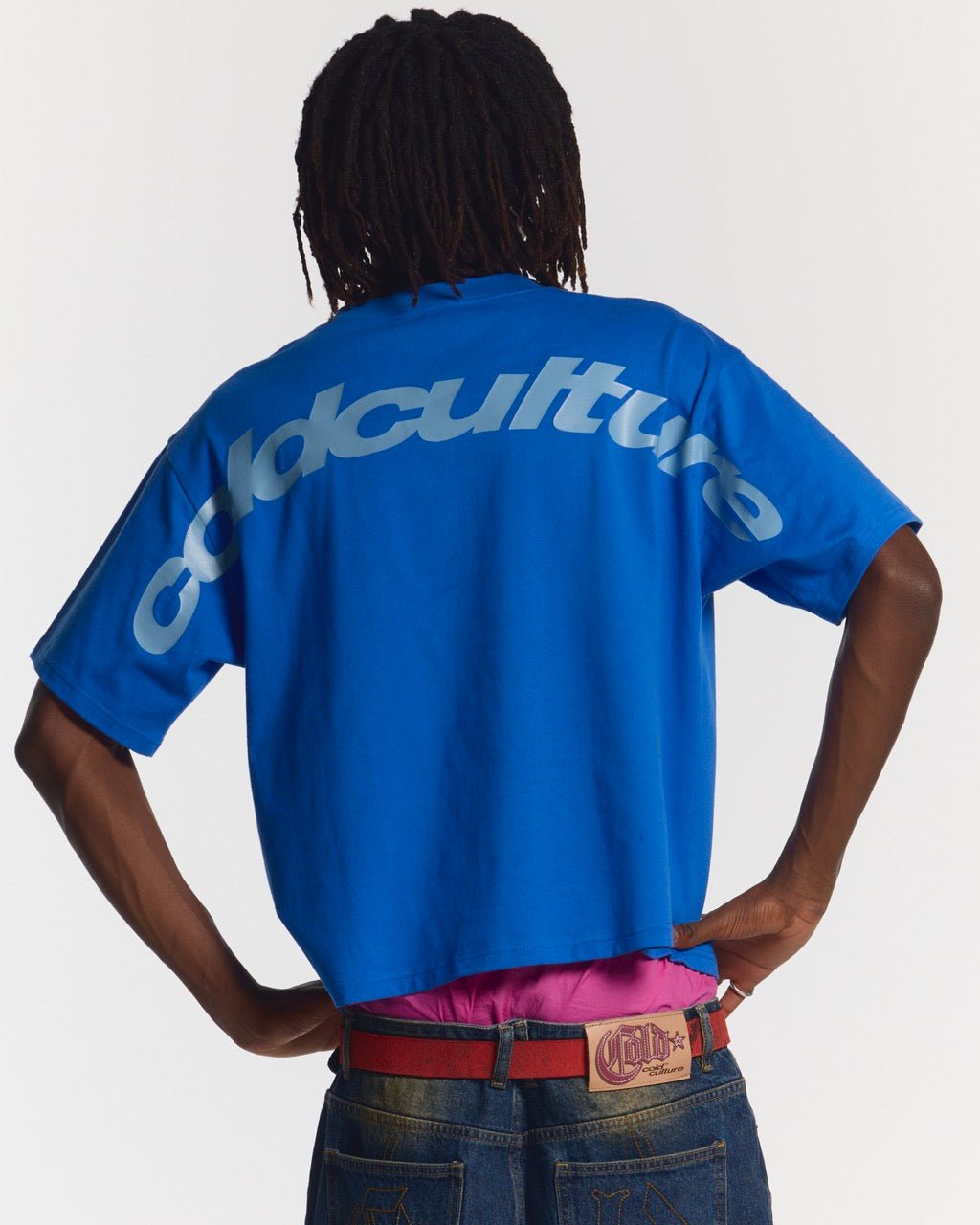 CURVED TEE BLUE - COLD CULTURE #man