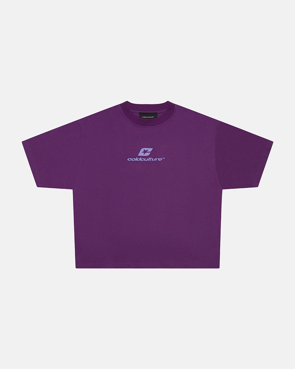 CURVED TEE BURGUNDY & PURPLE - COLD CULTURE