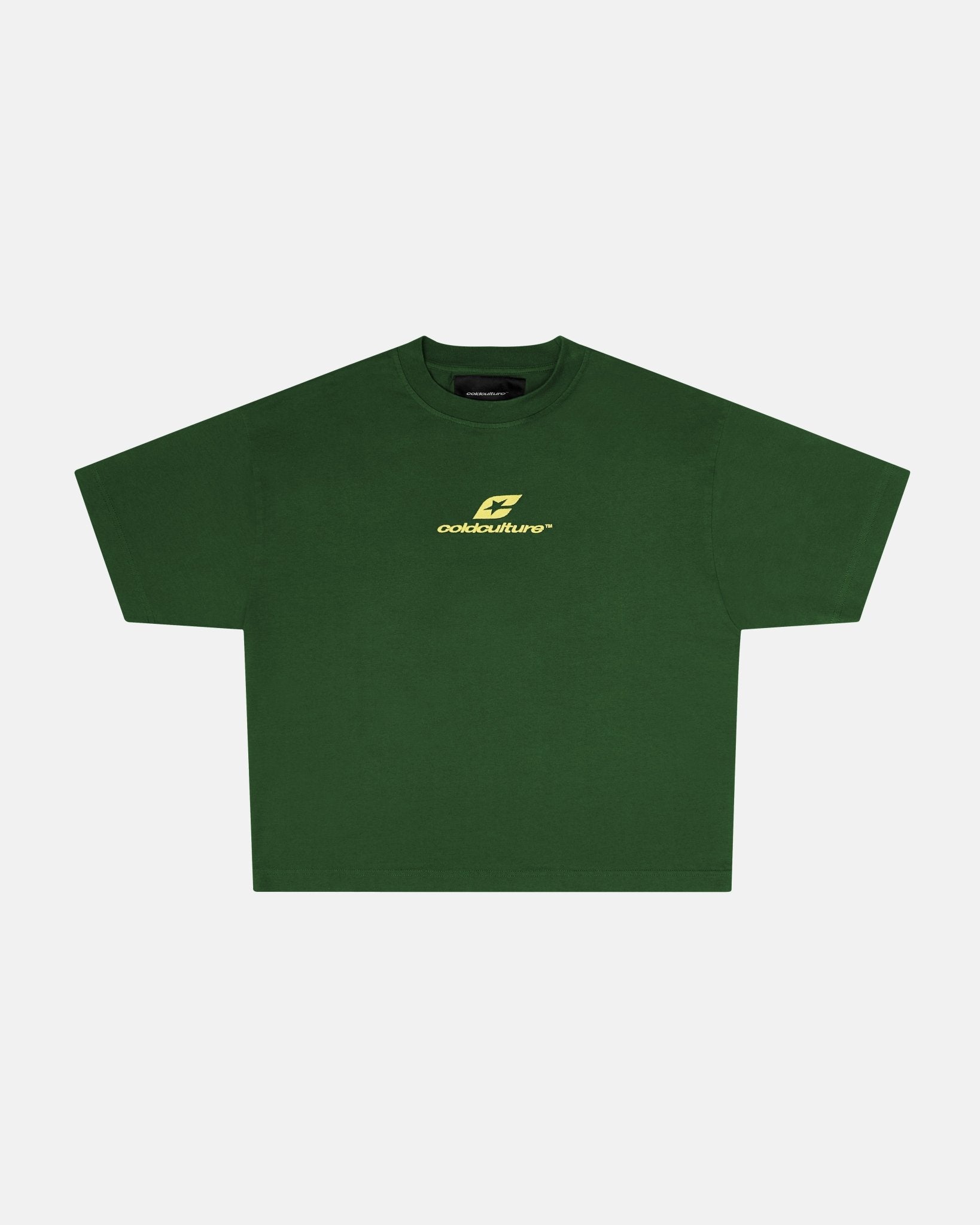 CURVED TEE GREEN & YELLOW - COLD CULTURE
