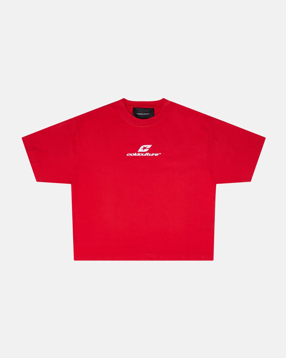 CURVED TEE RACING RED - COLD CULTURE