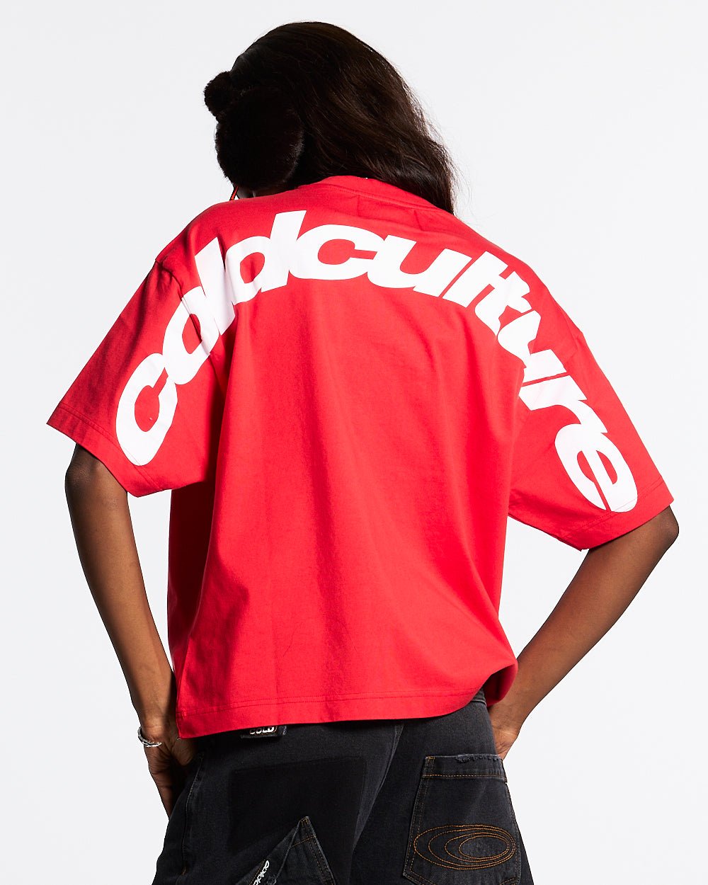 CURVED TEE RACING RED - COLD CULTURE