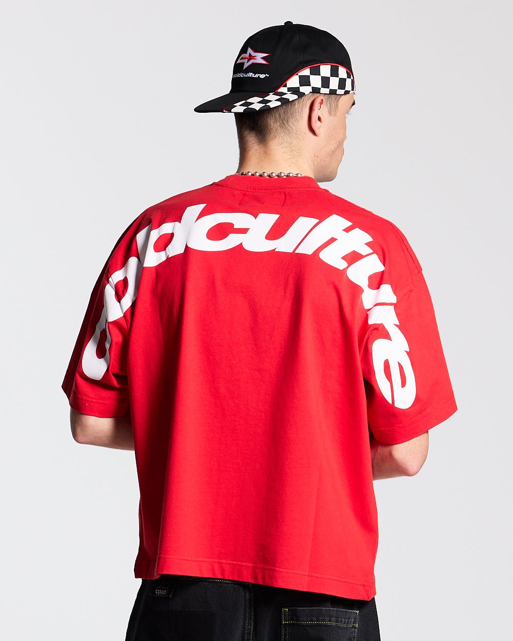 CURVED TEE RACING RED - COLD CULTURE