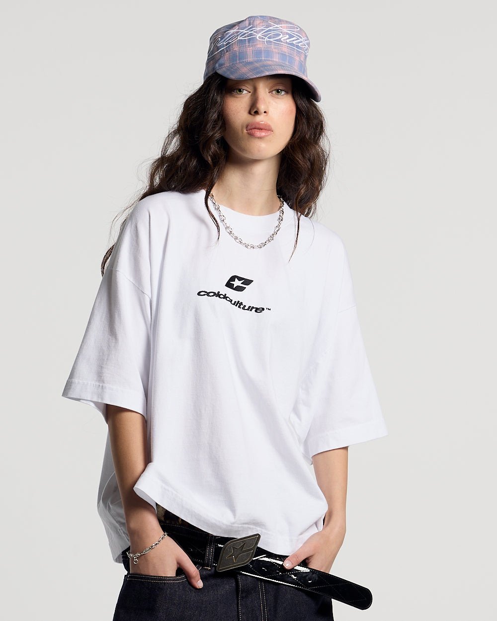 CURVED TEE WHITE - Cold Culture