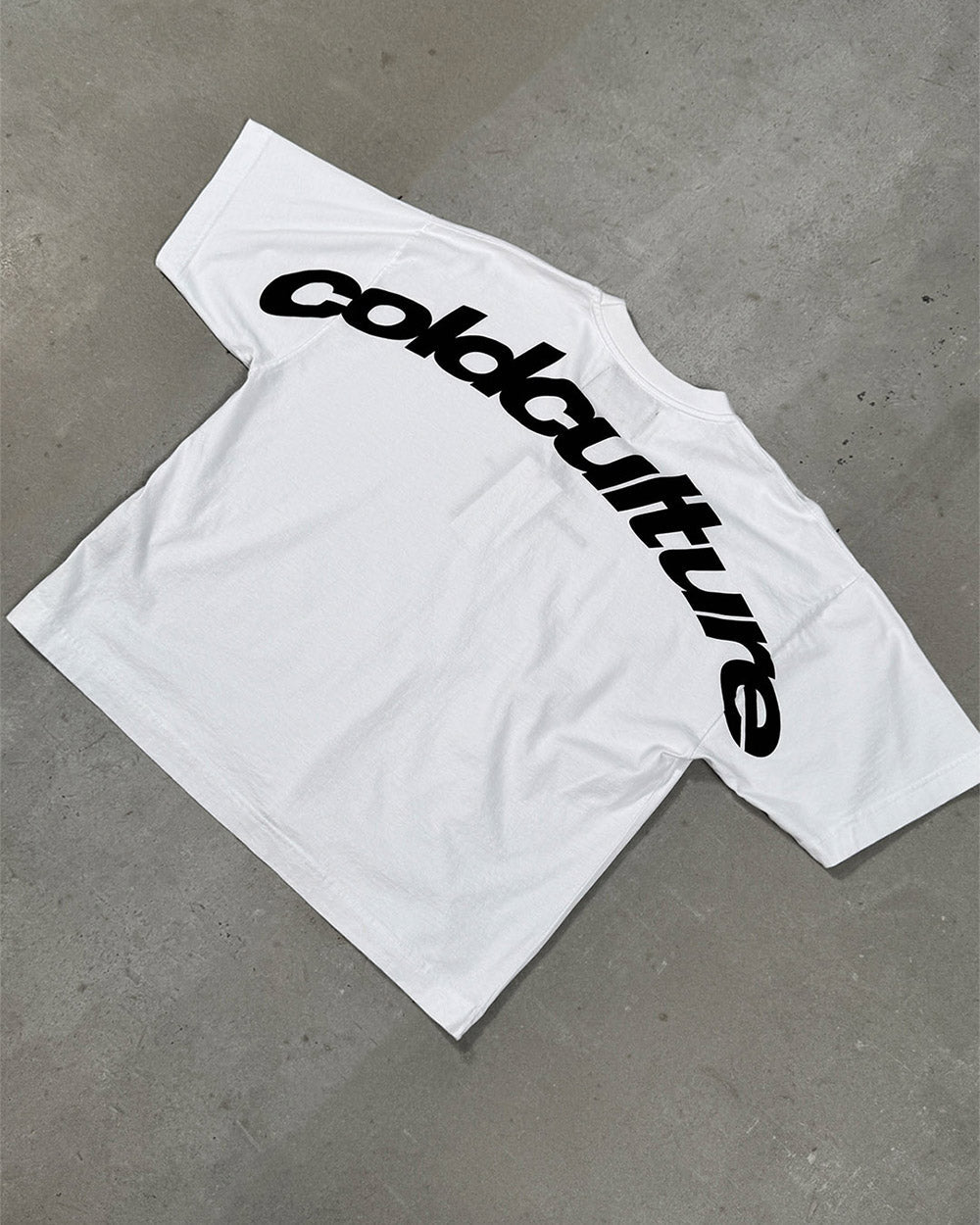 CURVED TEE WHITE - Cold Culture