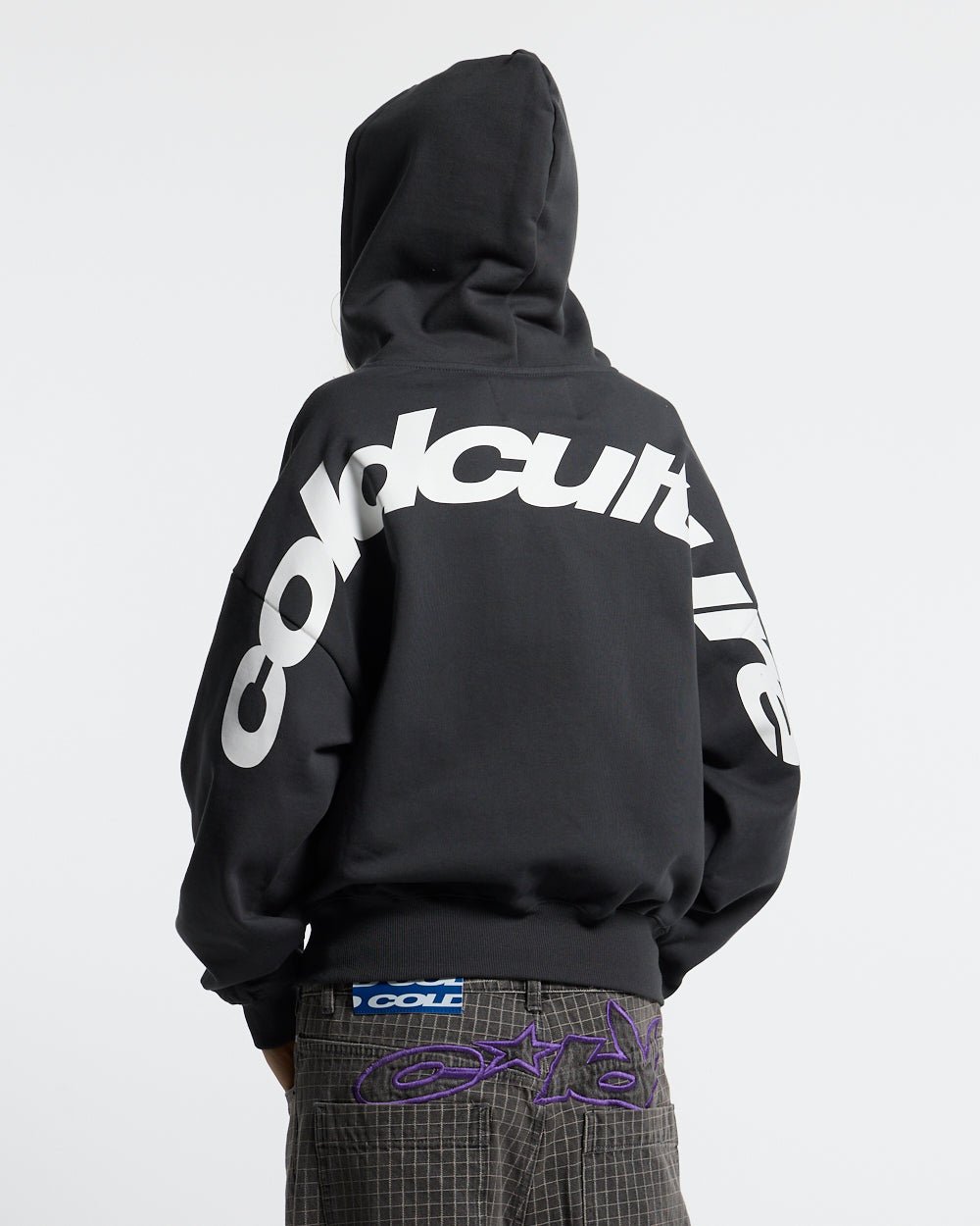 CURVED ZIP HOODIE INDIA INK - Cold Culture #woman