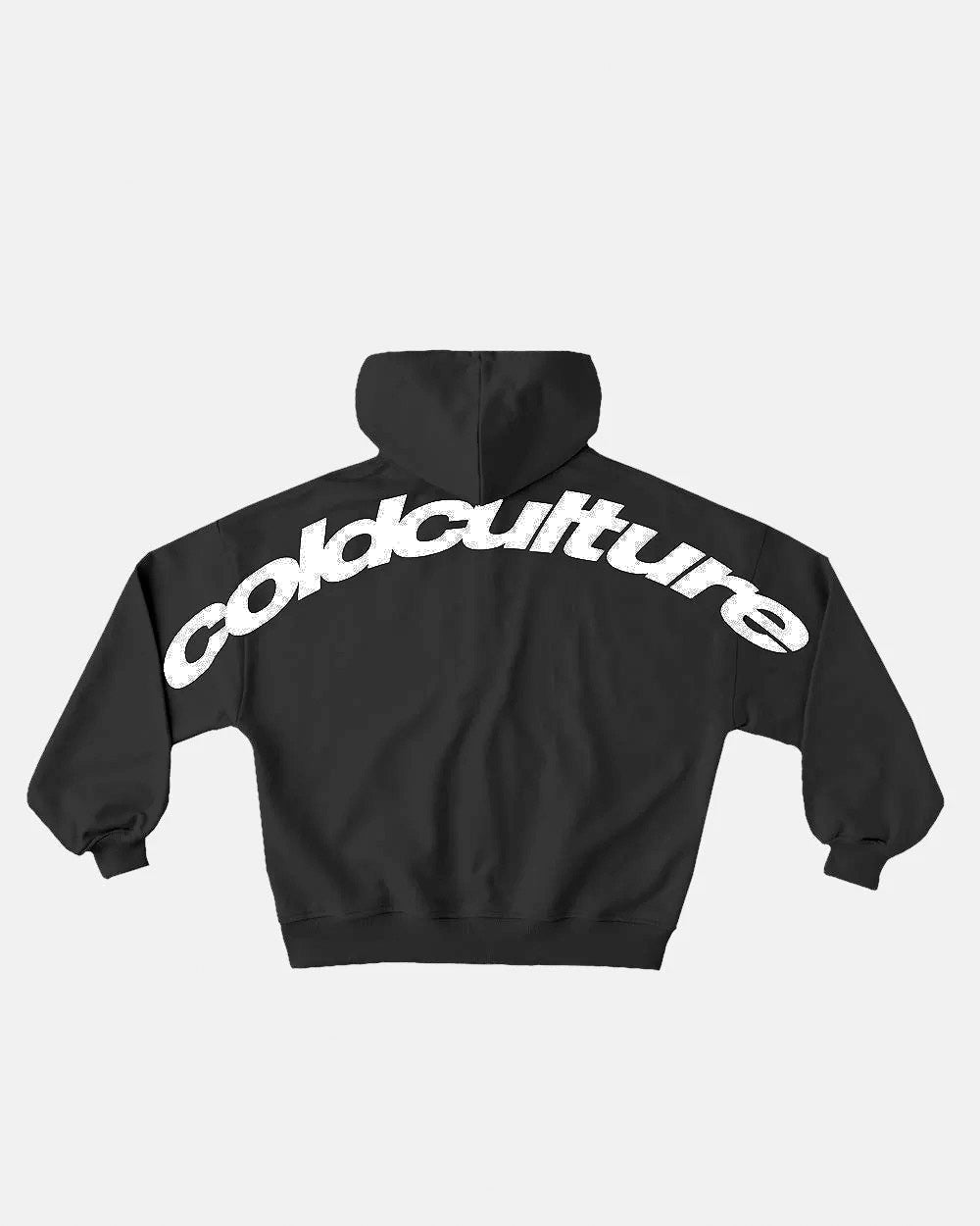 CURVED ZIP HOODIE INDIA INK - Cold Culture