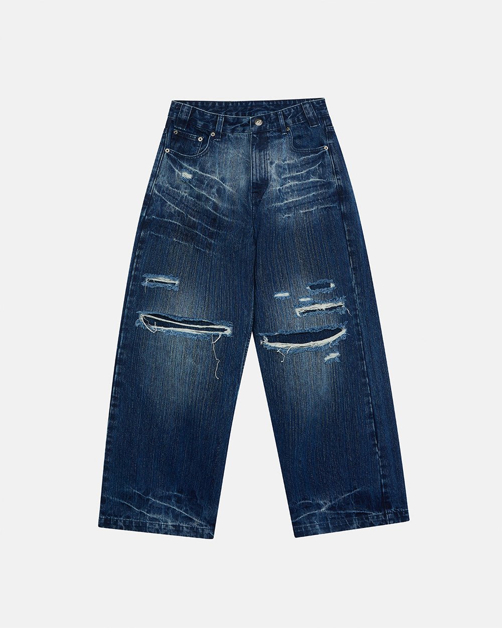 D - STRESSED V3 PANTS WASHED DENIM - Cold Culture