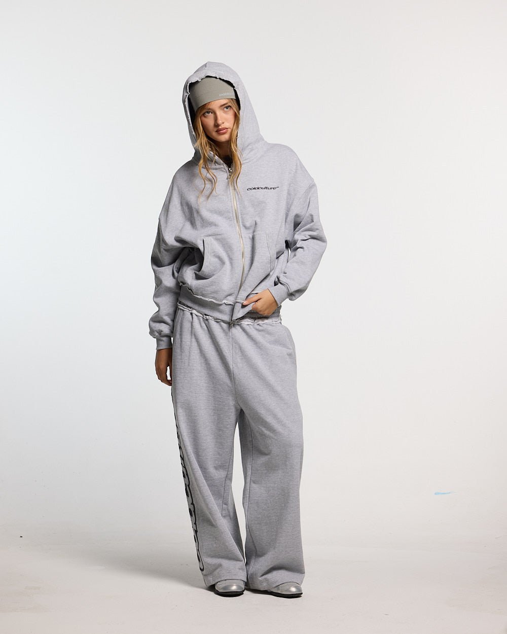 DAILY SET SWEATPANT GREY MELANGE - Cold Culture