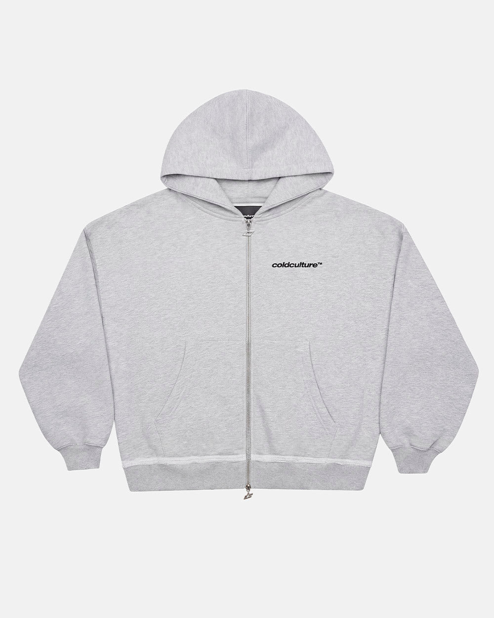 DAILY SET ZIP UP GREY MELANGE - Cold Culture