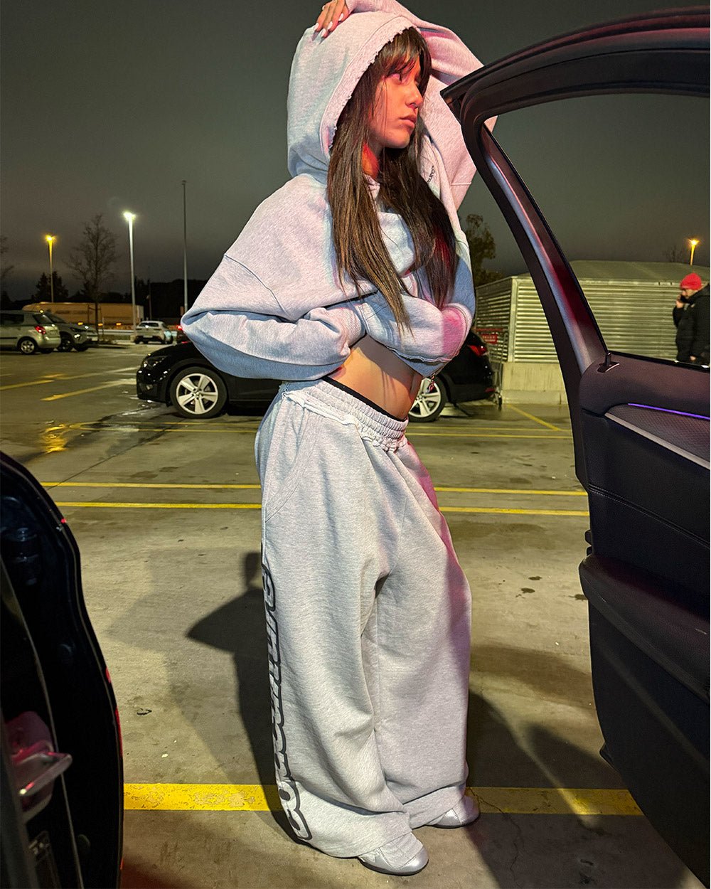 DAILY SET ZIP UP GREY MELANGE - Cold Culture