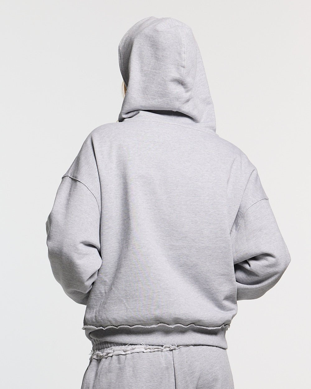 DAILY SET ZIP UP GREY MELANGE - Cold Culture