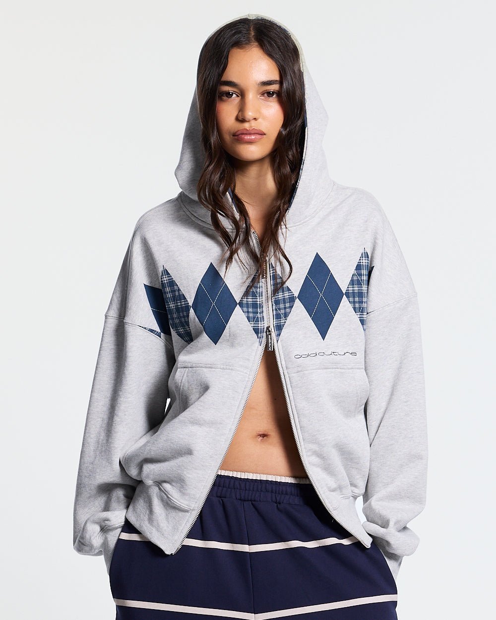 DECADE ZIP HOODIE HEATHER GREY - Cold Culture