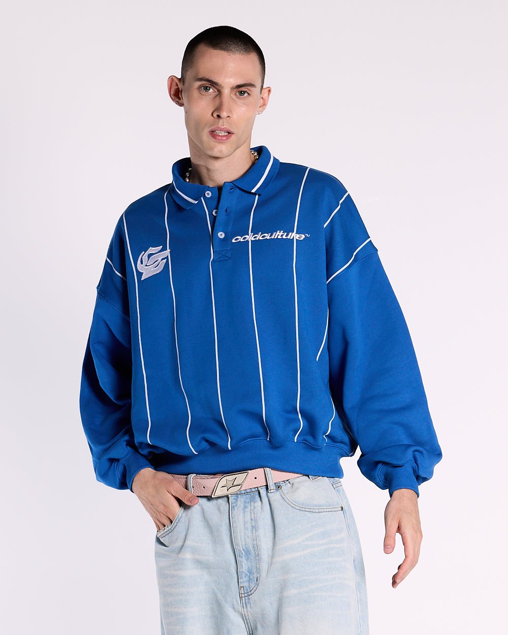 DEFENDER POLO DARK NAVY - COLD CULTURE #man