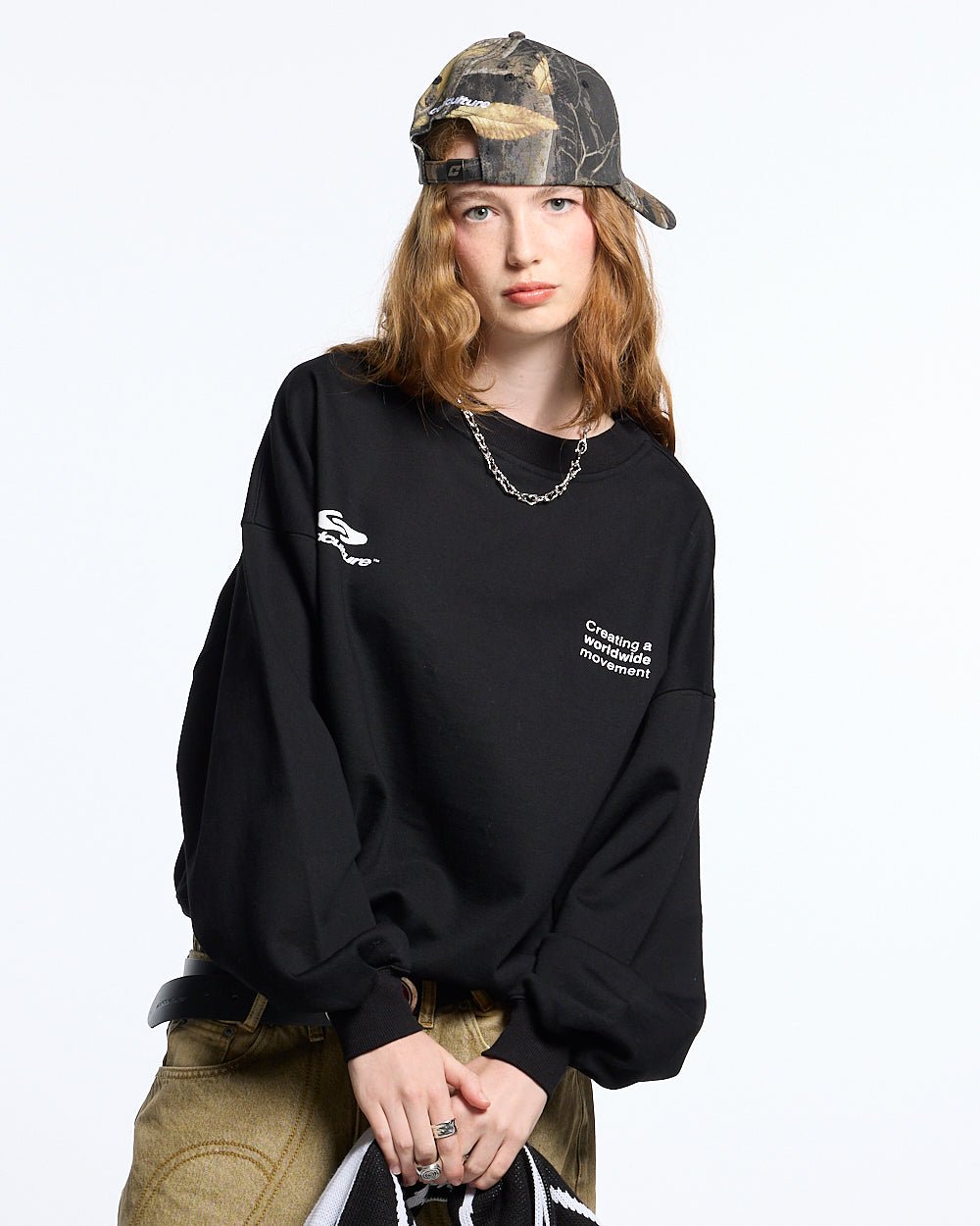 DEFENSE CREWNECK BLACK - COLD CULTURE